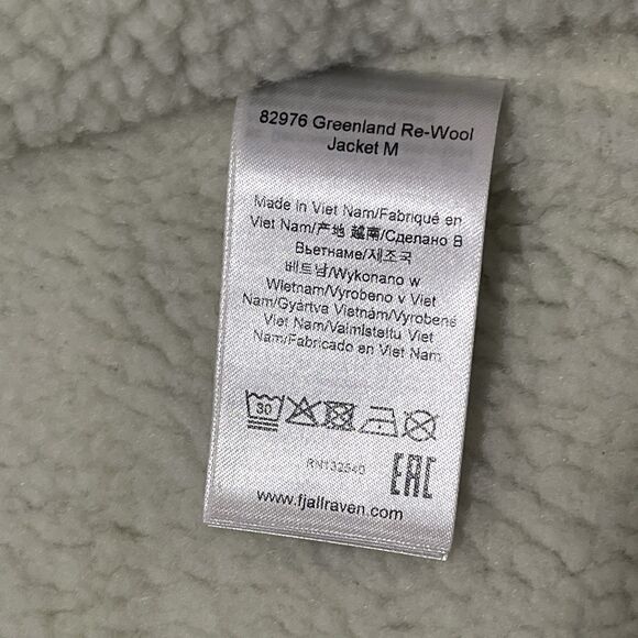 Fjallraven Jacket Mens XL Red Black Greenland Re-Wool Buffalo Plaid Lumberjack - Picture 10 of 12